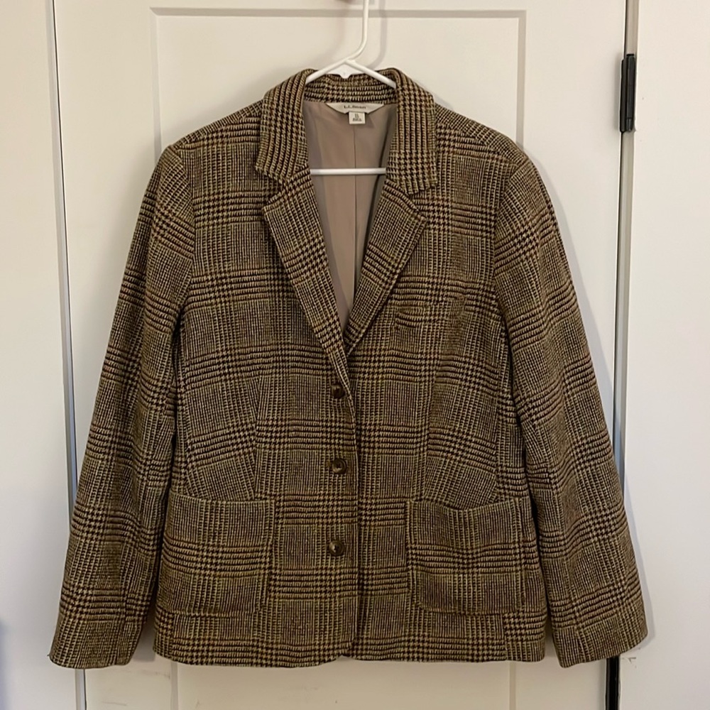 Tweed LL Bean Women’s Blazer Size XL